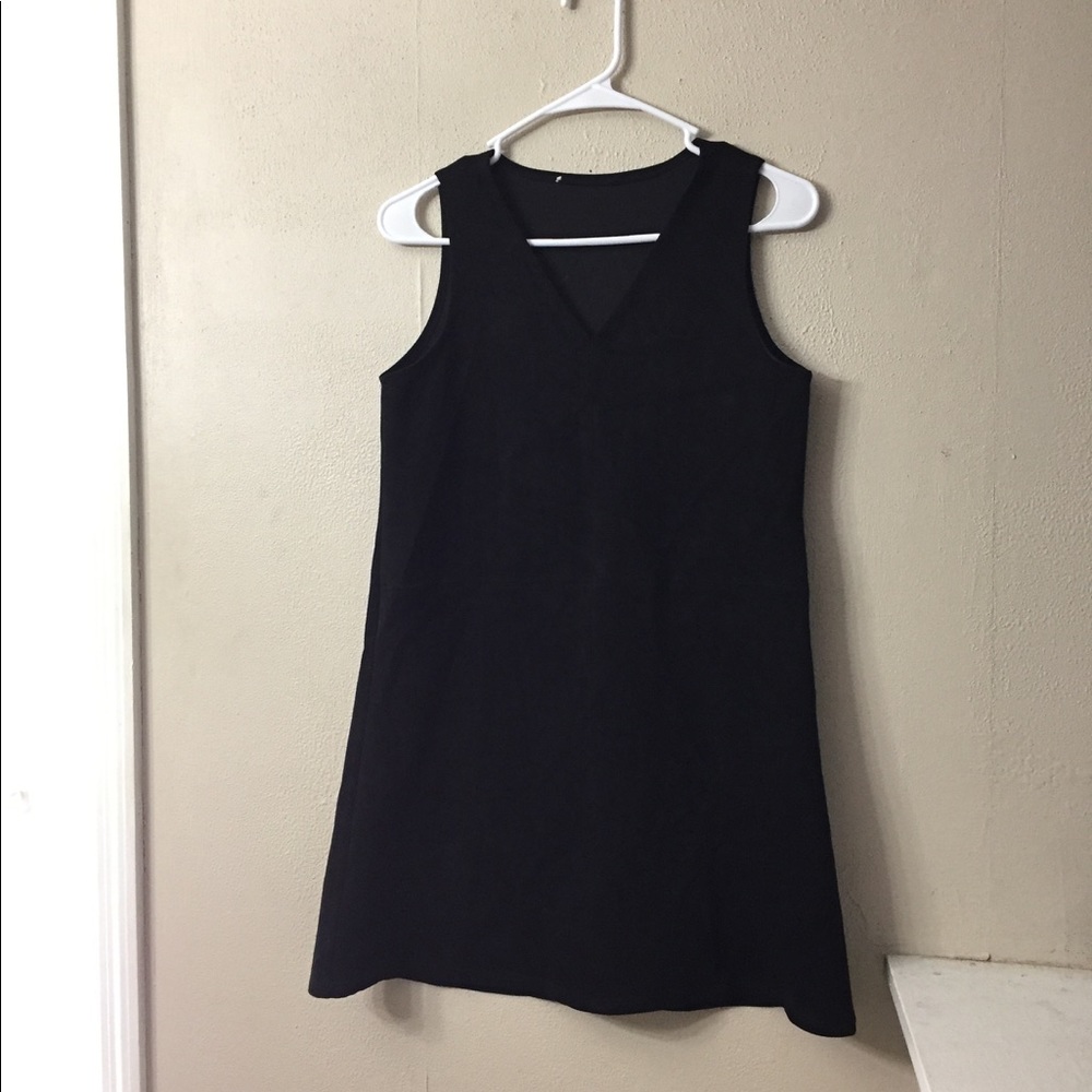 Black V Neck Dress